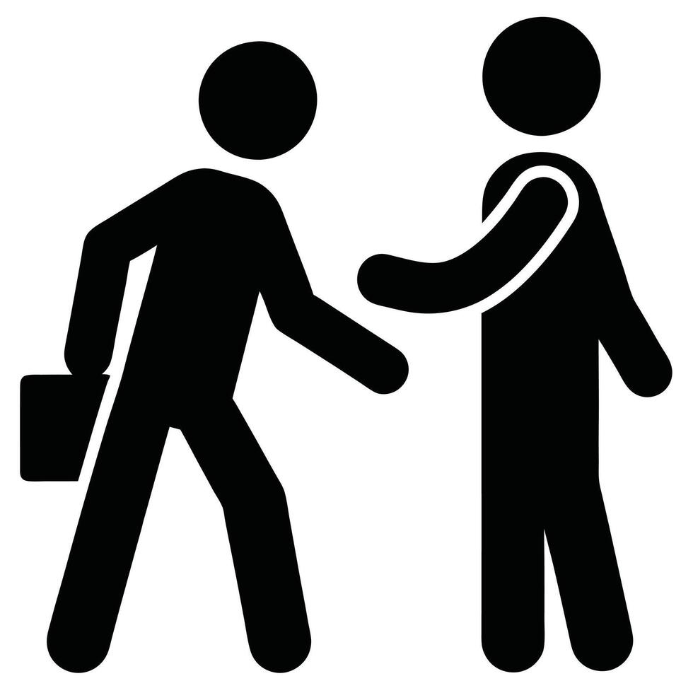Business Deal Icon Graphic Presenting Corporate Partnership And Successful Collaboration vector