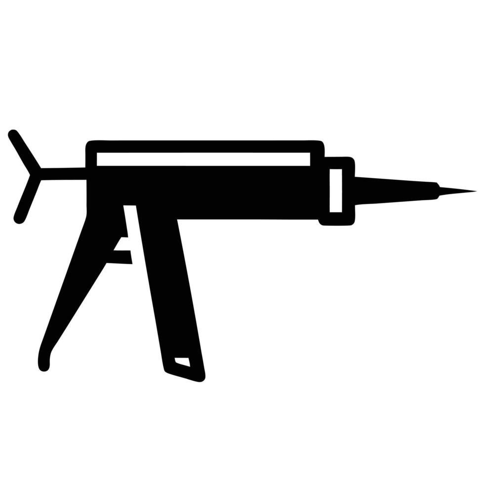 Caulking Gun Icon For Construction Diy And Home Improvement Projects vector