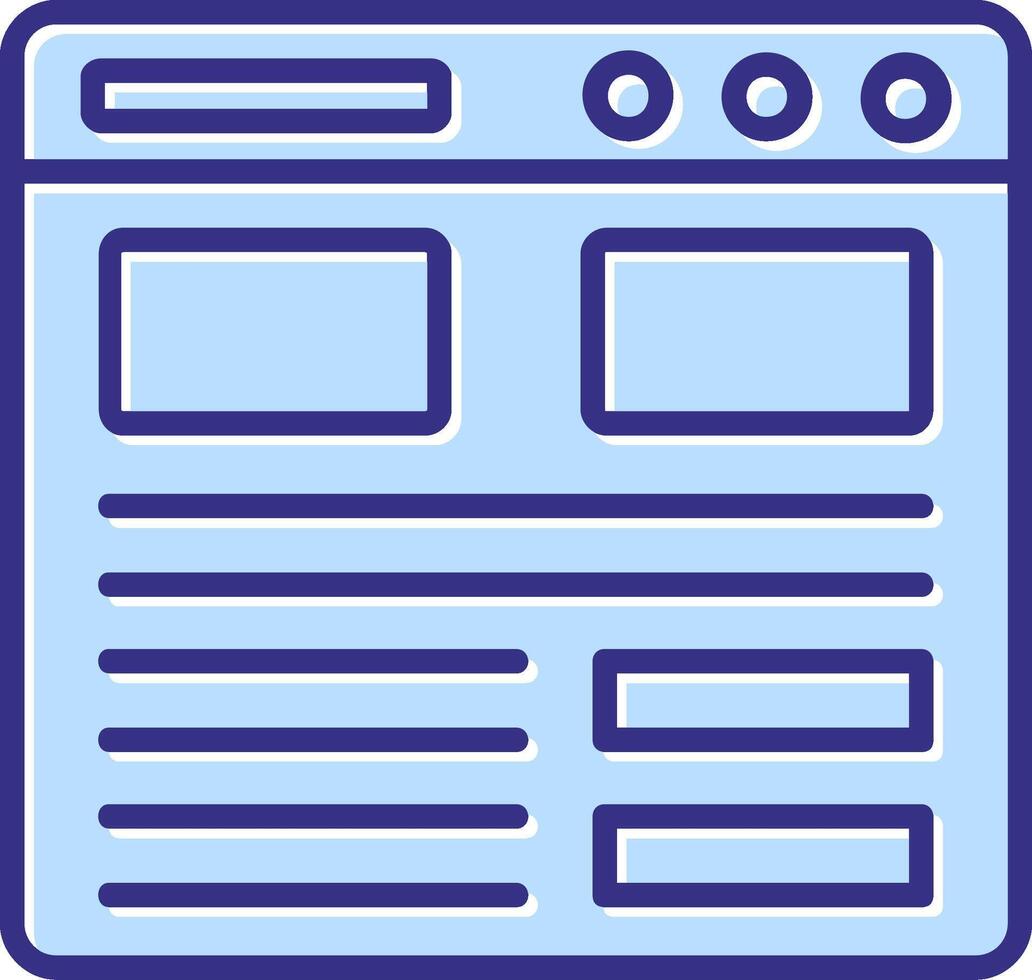 Landing Page Icon Symbol Art vector