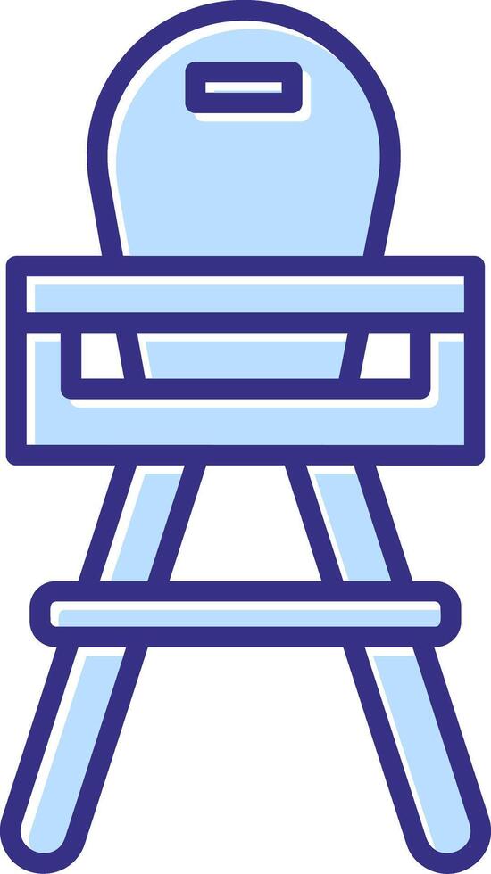 High Chair Icon Symbol Art vector