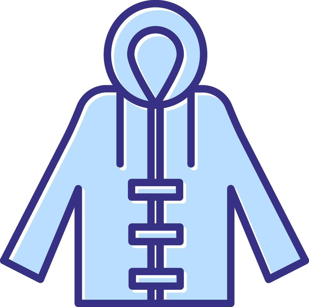 Raincoat Icon Symbol Art vector
