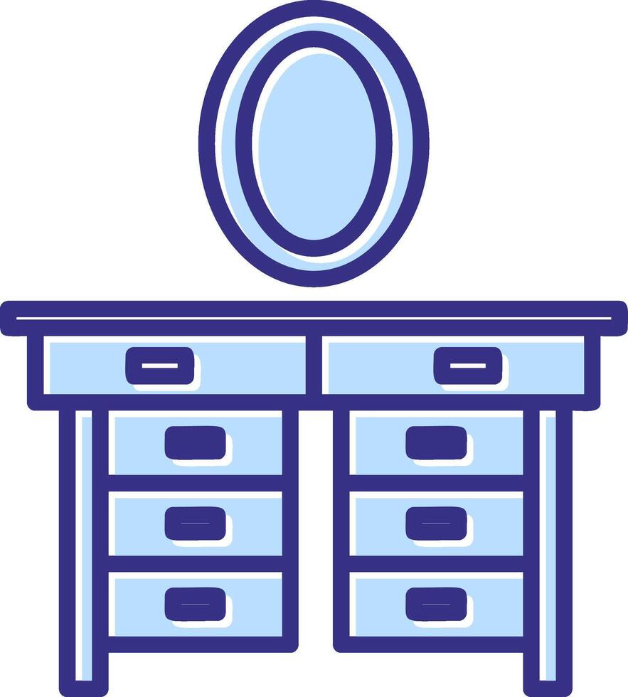 Vanity Set Icon Symbol Art vector