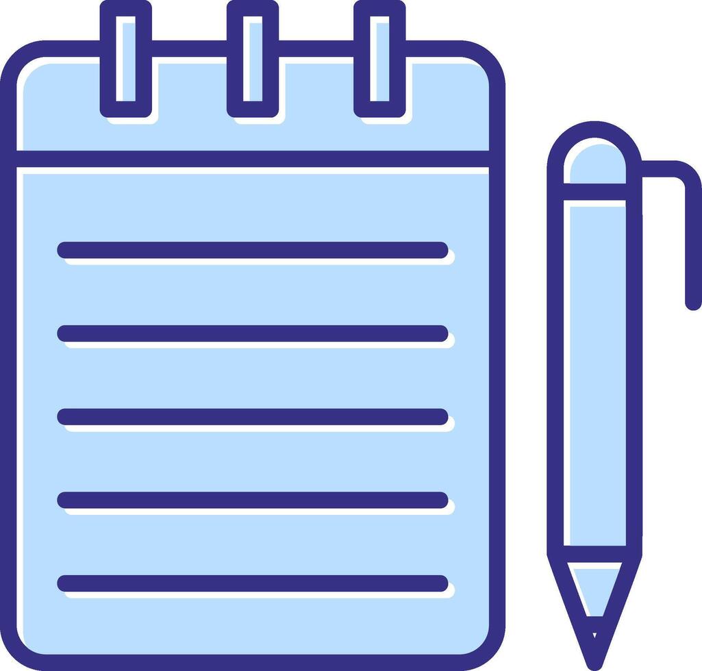 Notepad Icon Symbol Art vector