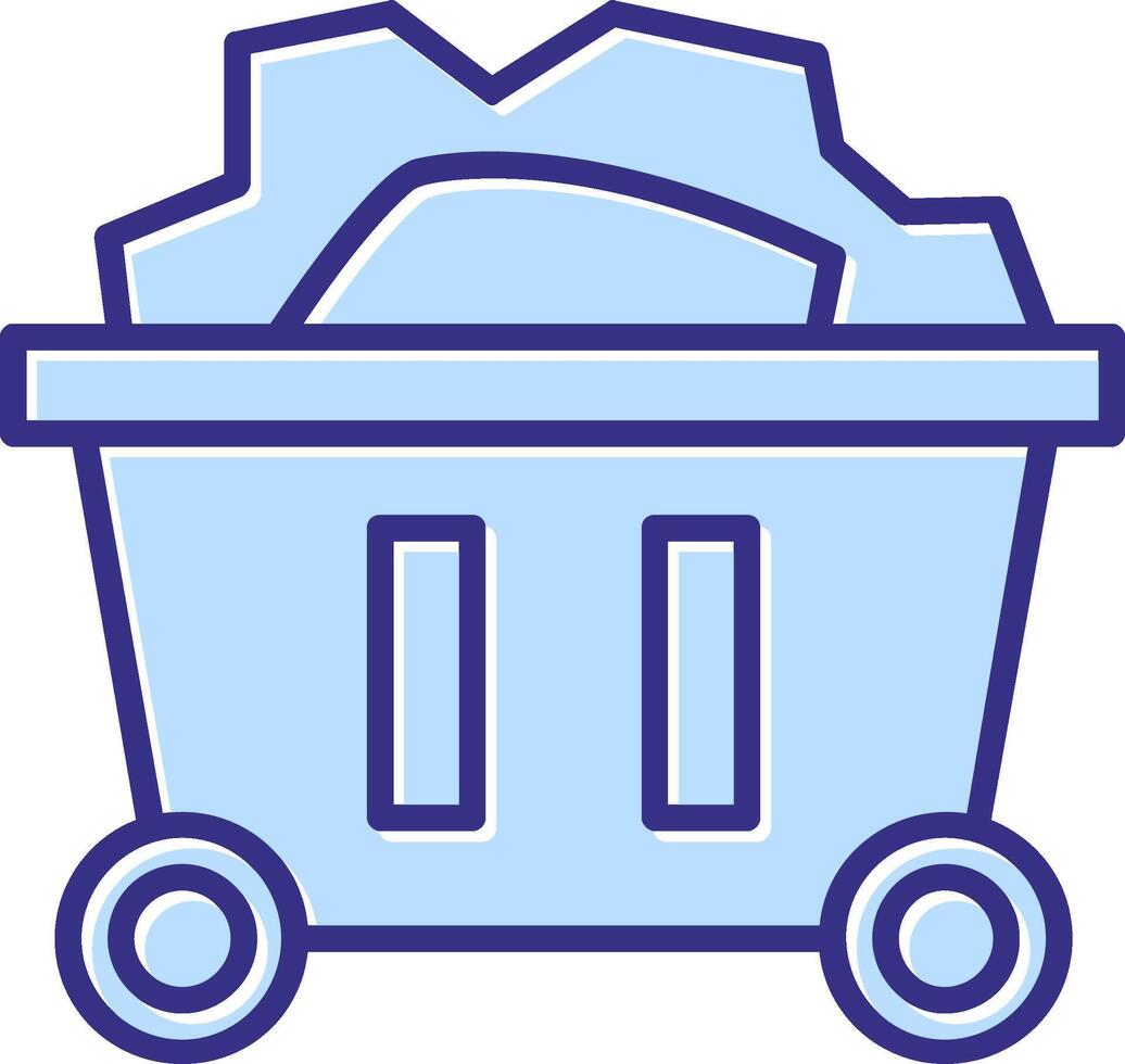 Mining Cart Icon Symbol Art vector