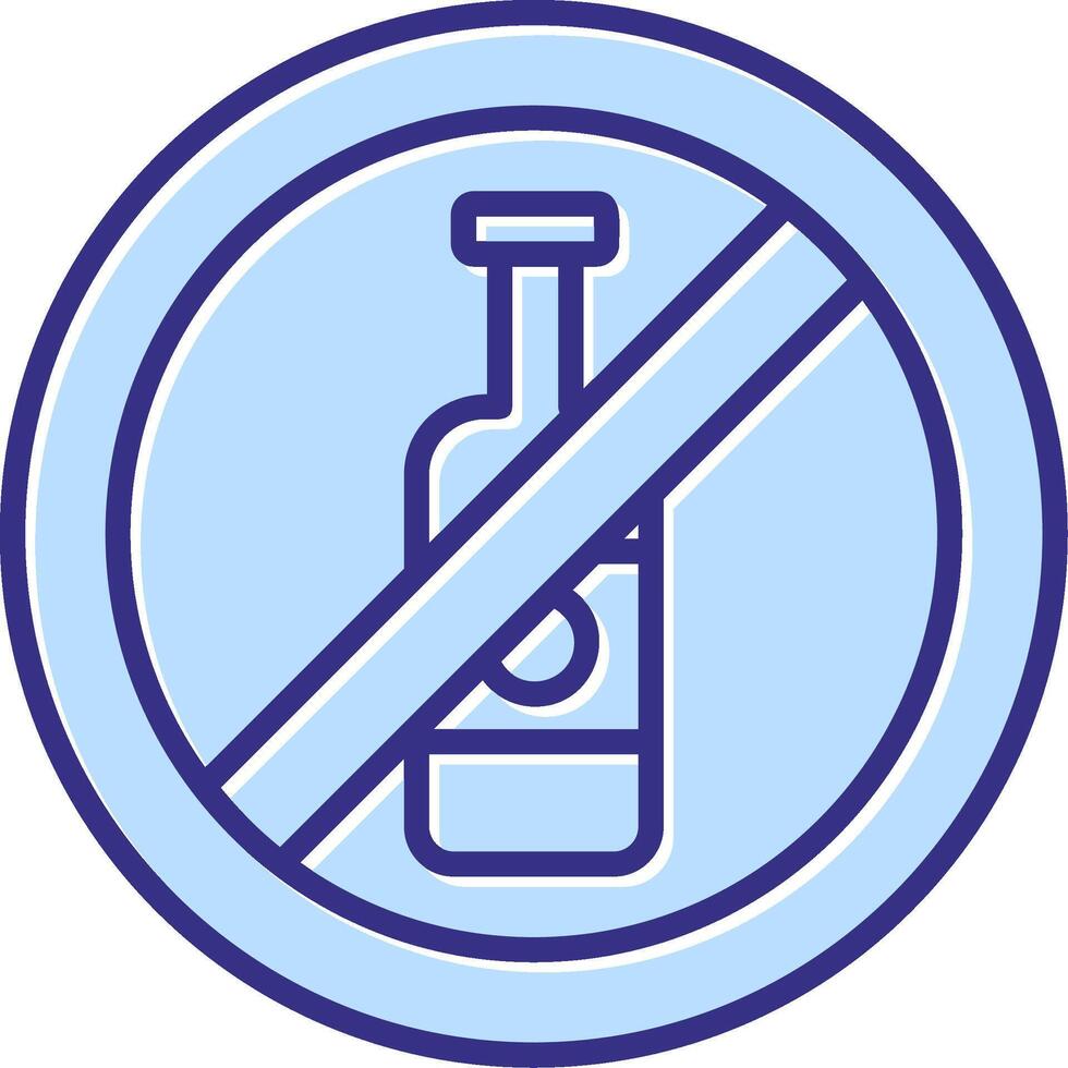 No Alcohol Icon Symbol Art vector