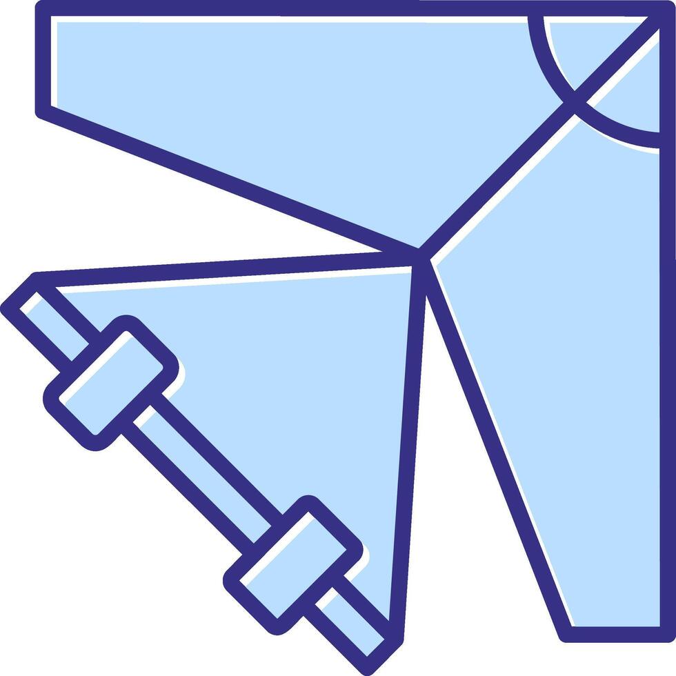Glider Icon Symbol Art vector
