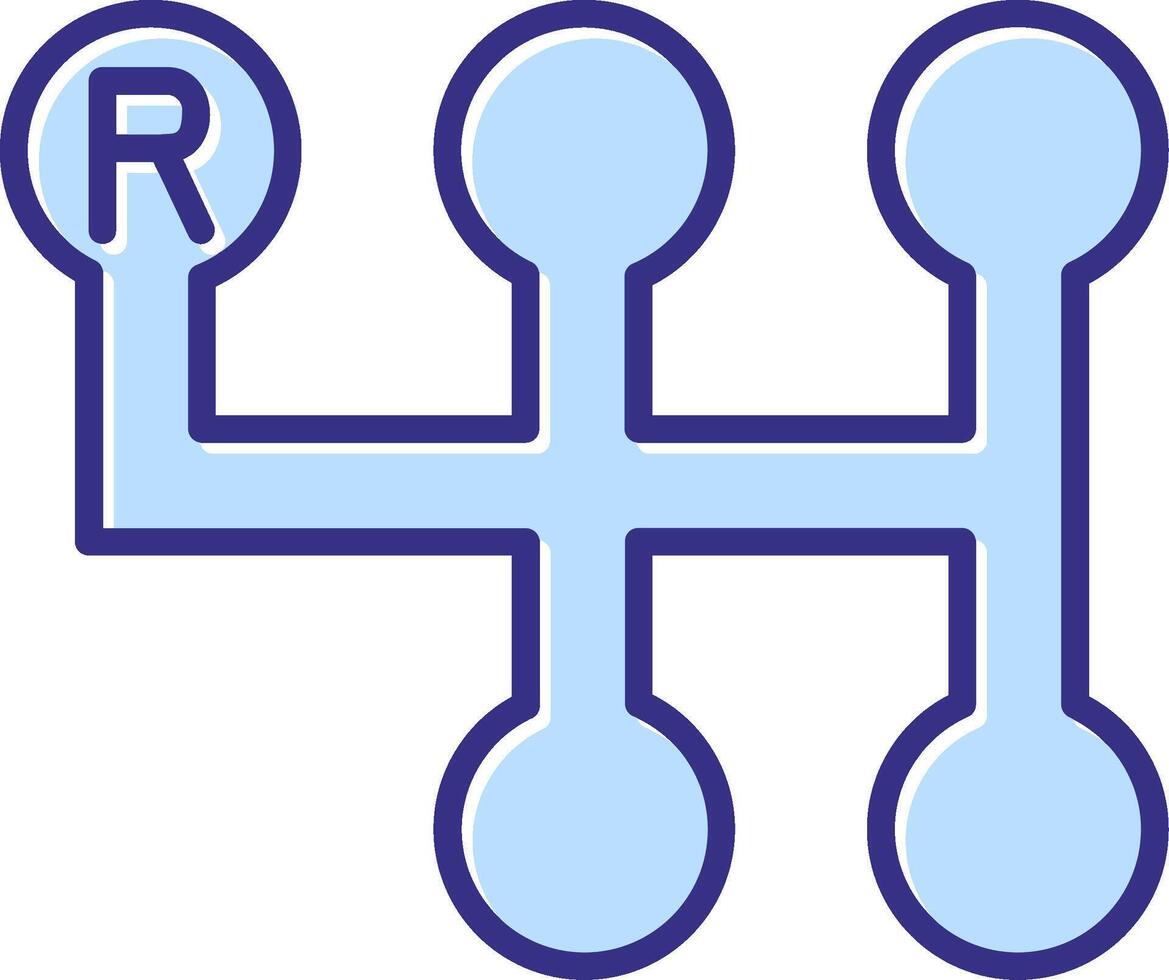 Gearshift Icon Symbol Art vector