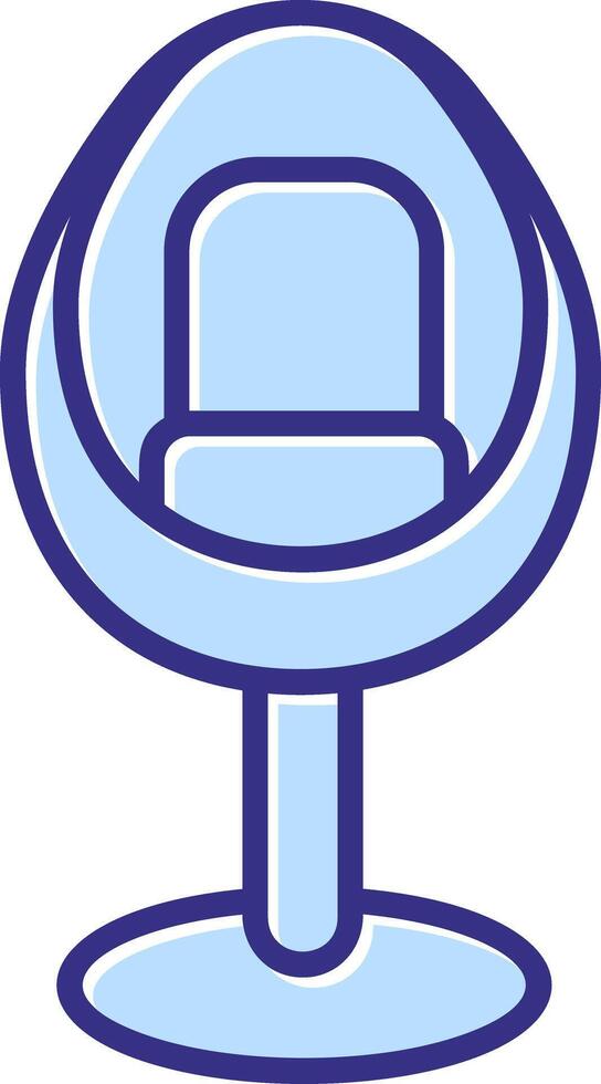 Egg Chair Icon Symbol Art vector