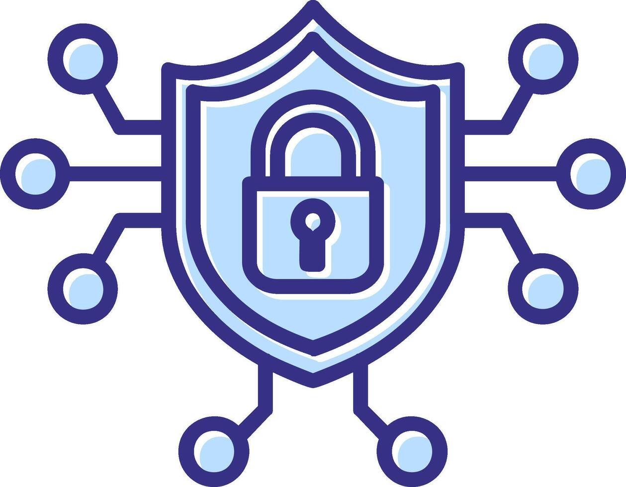 Cyber Security Icon Symbol Art vector