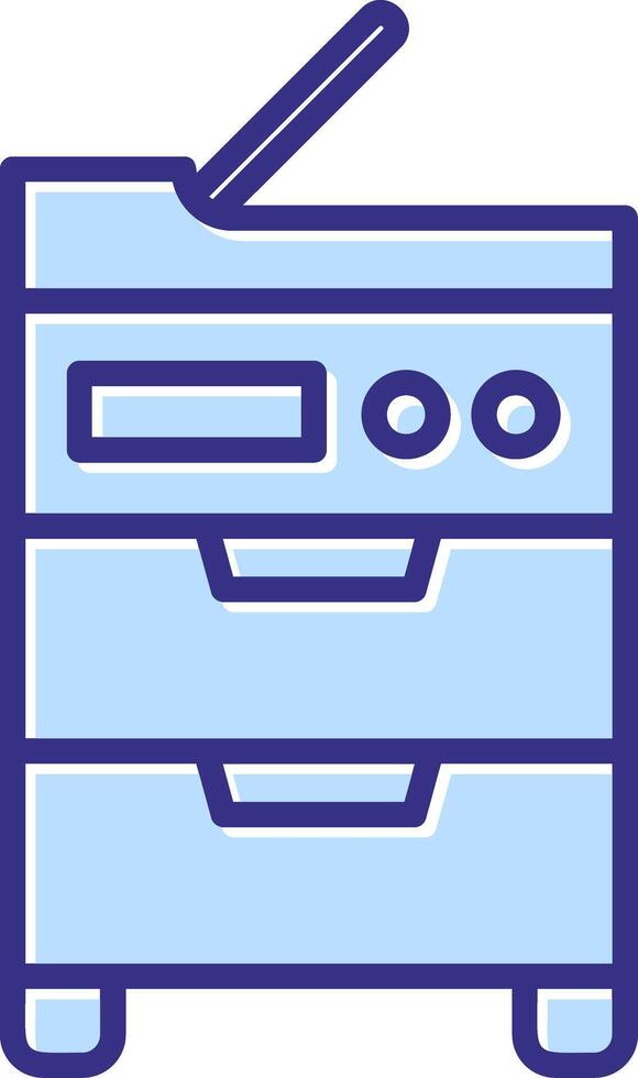 Copy Machine Icon Symbol Art vector
