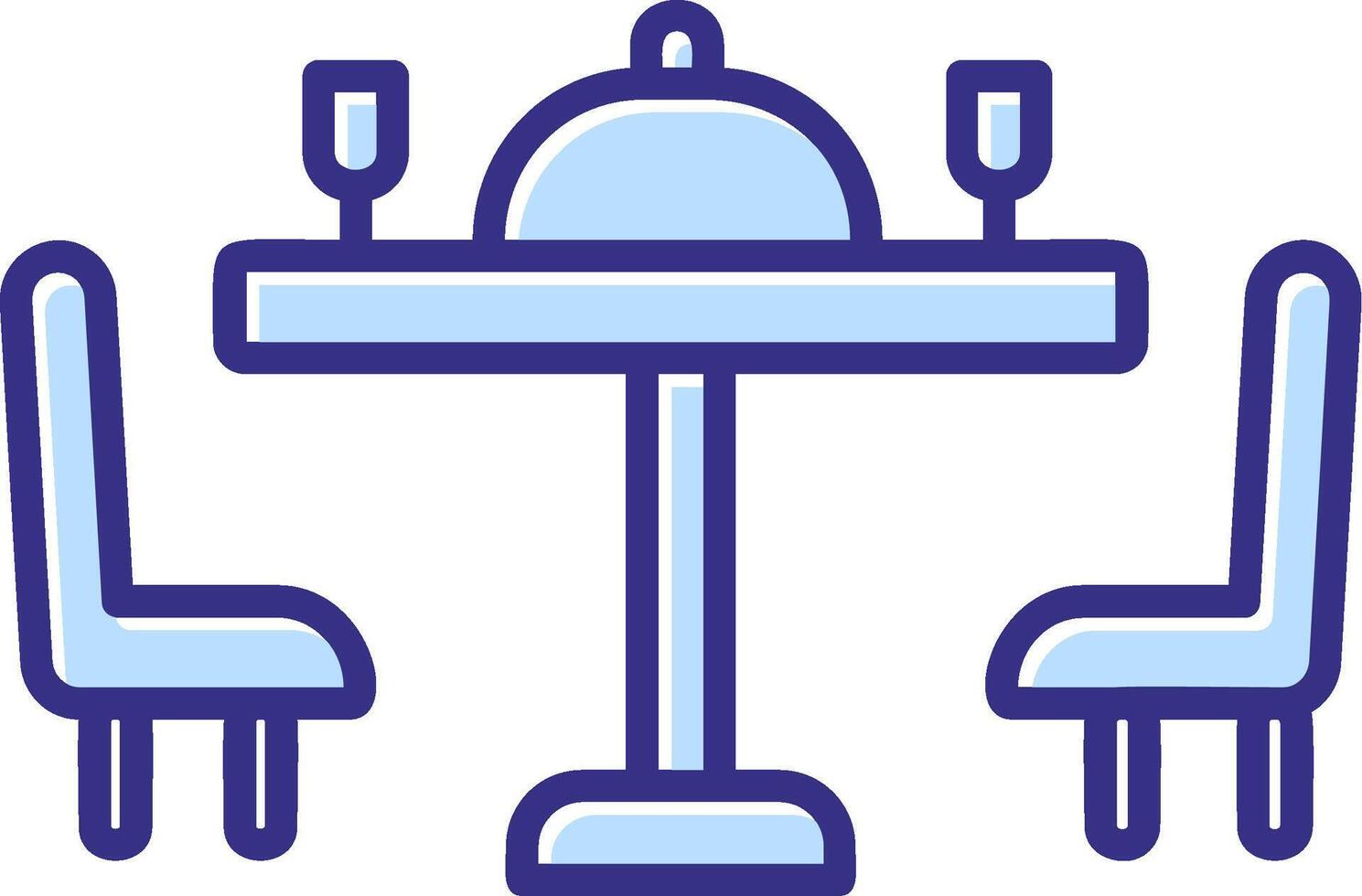 Dining Table Icon Symbol Art vector