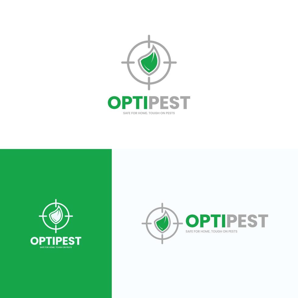 Pest Control Logo Design Eco Friendly Clean and Professional Branding Template vector