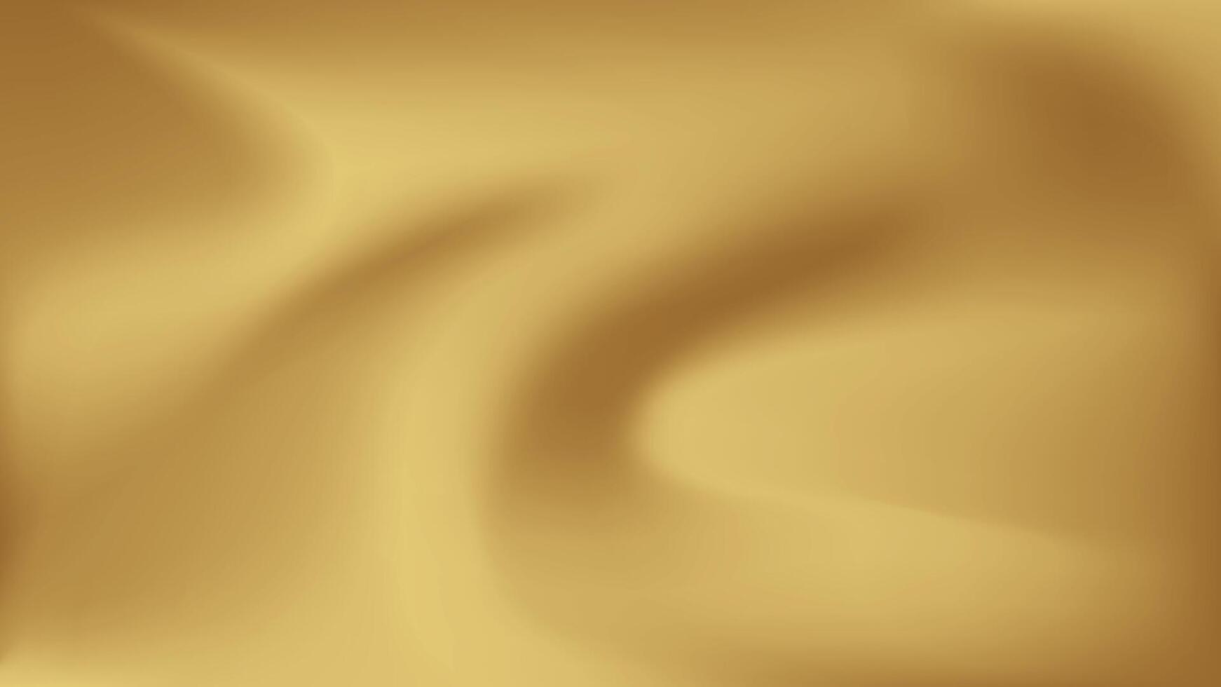 Gold abstract blurred gradient background, illus vector