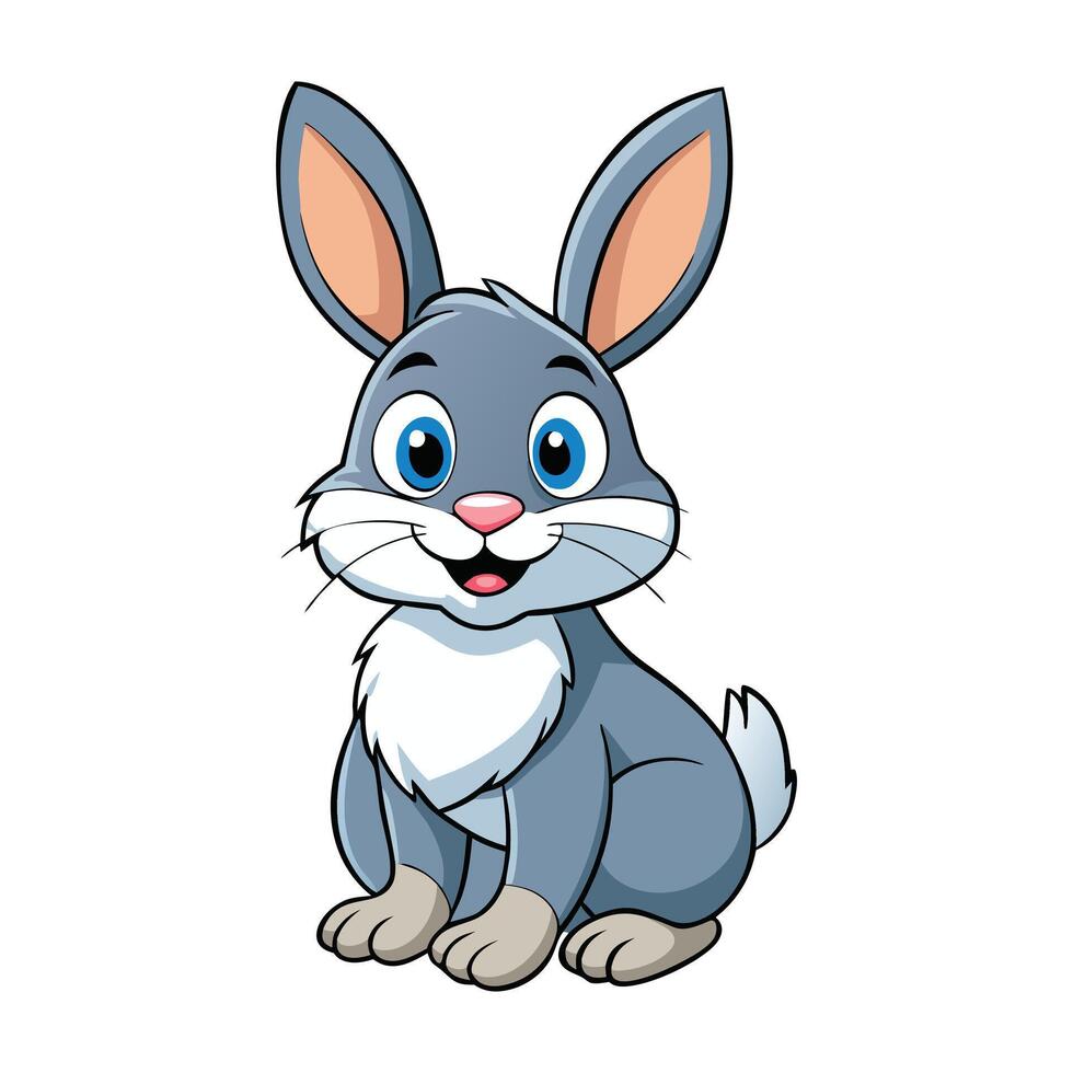A cartoon bunny illustration vector