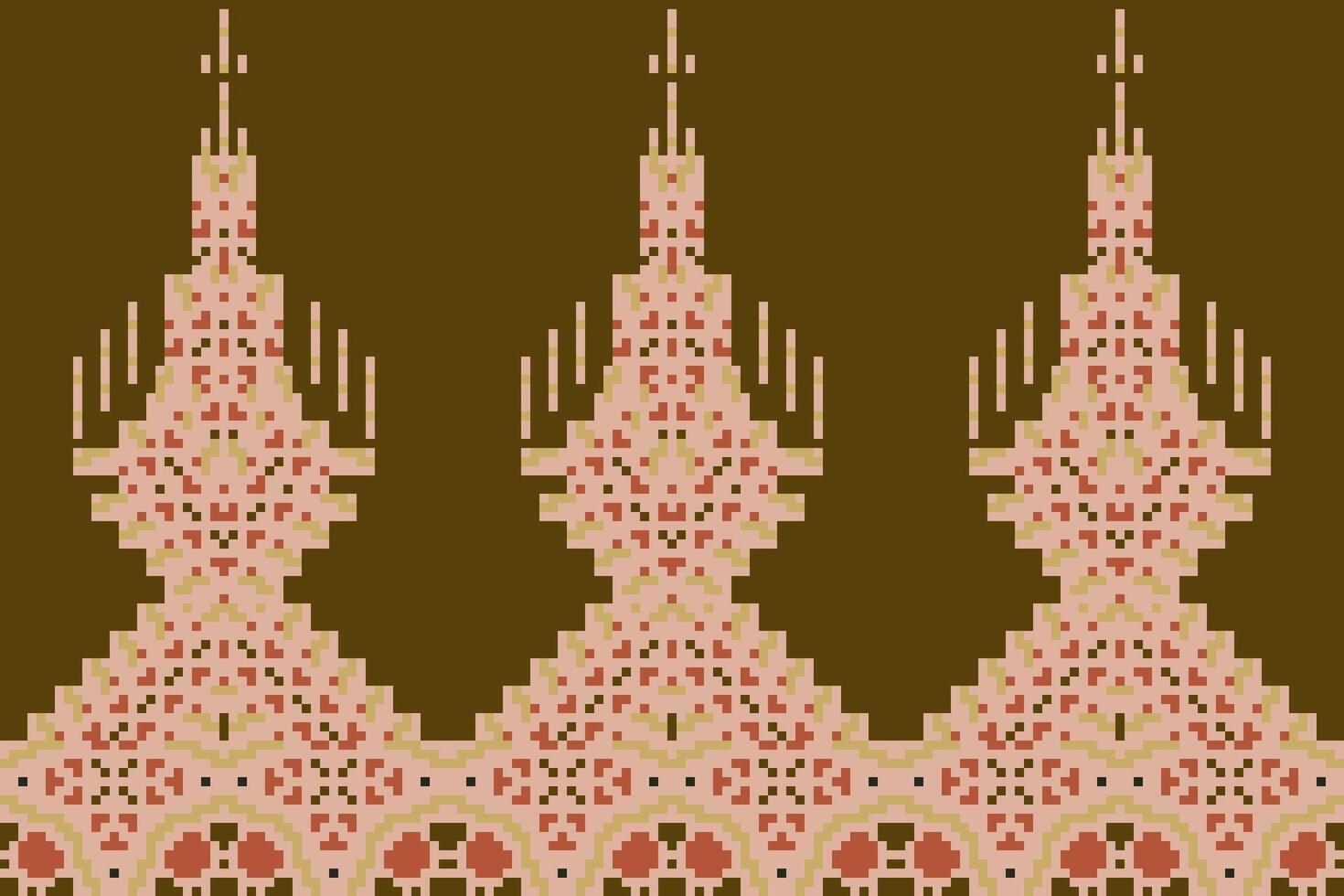 Geometry Shapes Ethnic Pattern Designfolk Embroidery, Aztec Geometric Ornament Print. Design for Carpet, Wallpaper, Clothing, Wrapping, Fabric vector