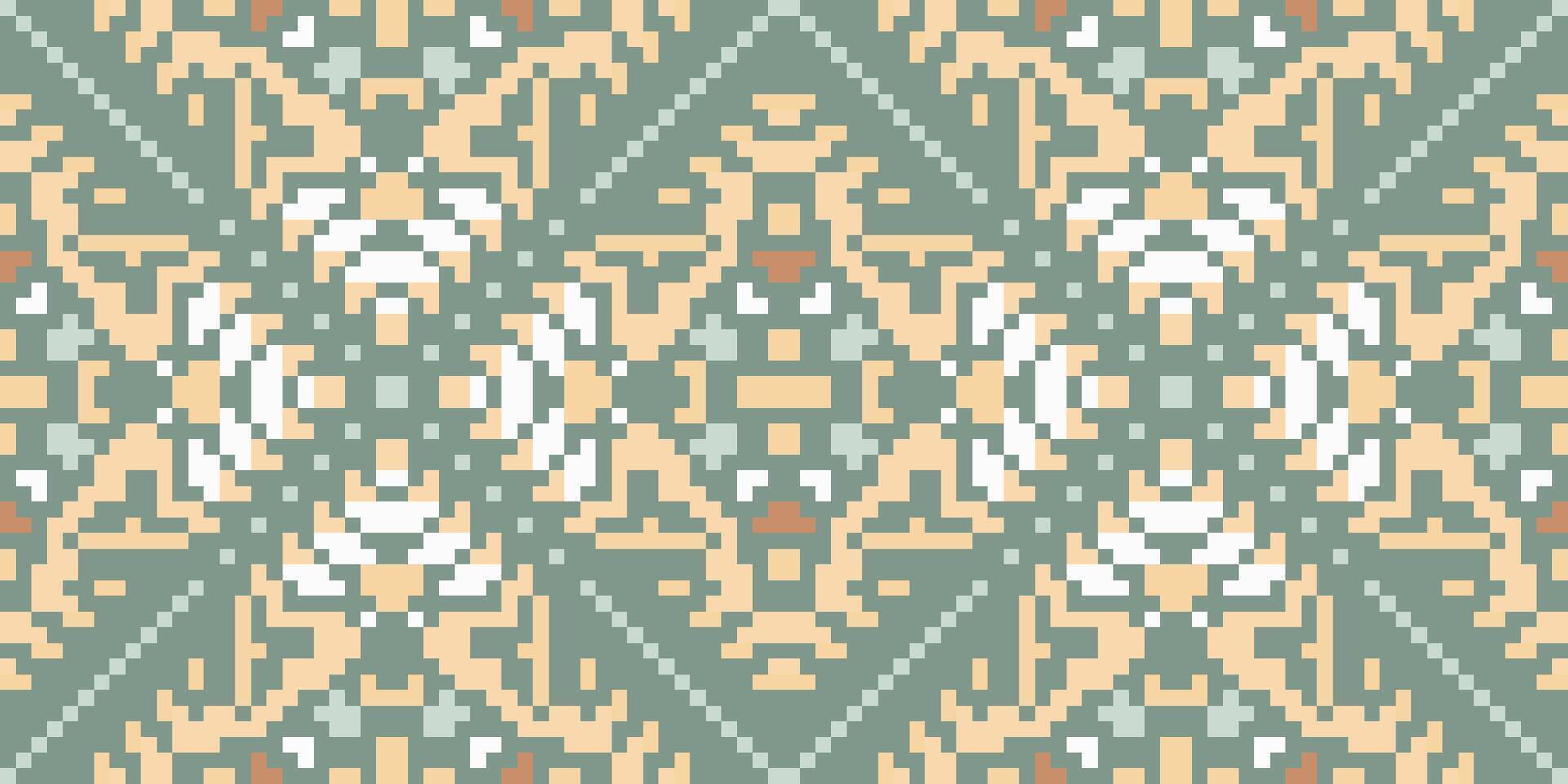 Pillow Islamic Geometric Pattern Wallpaperfolk Embroidery, Aztec Geometric Ornament Print. Design for Carpet, Wallpaper, Clothing, Wrapping, Fabric vector