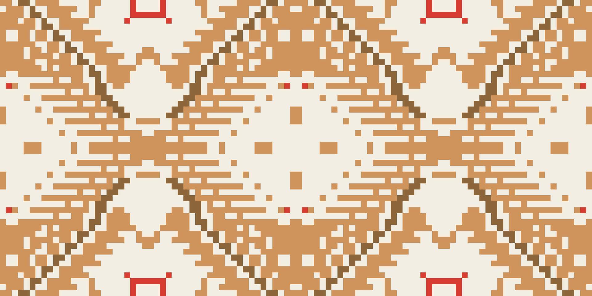 Sari Border Islamic Pattern Backgroundfolk Embroidery, Aztec Geometric Ornament Print. Design for Carpet, Wallpaper, Clothing, Wrapping, Fabric vector