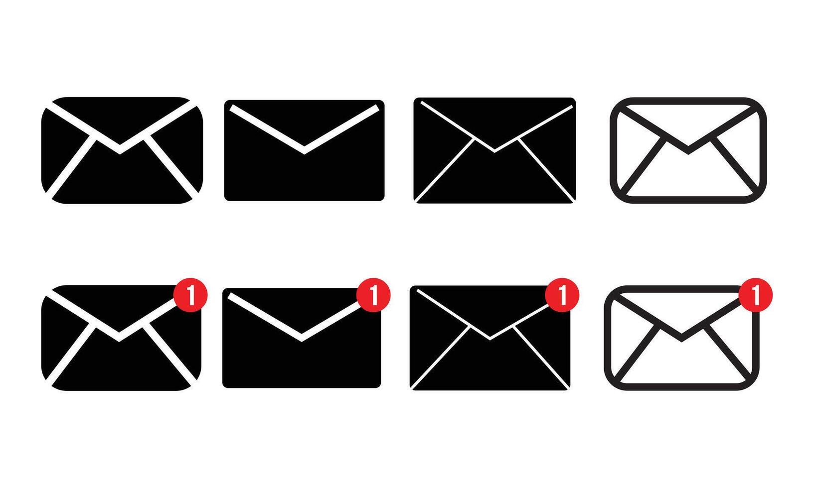 Email Envelope Icon set vector