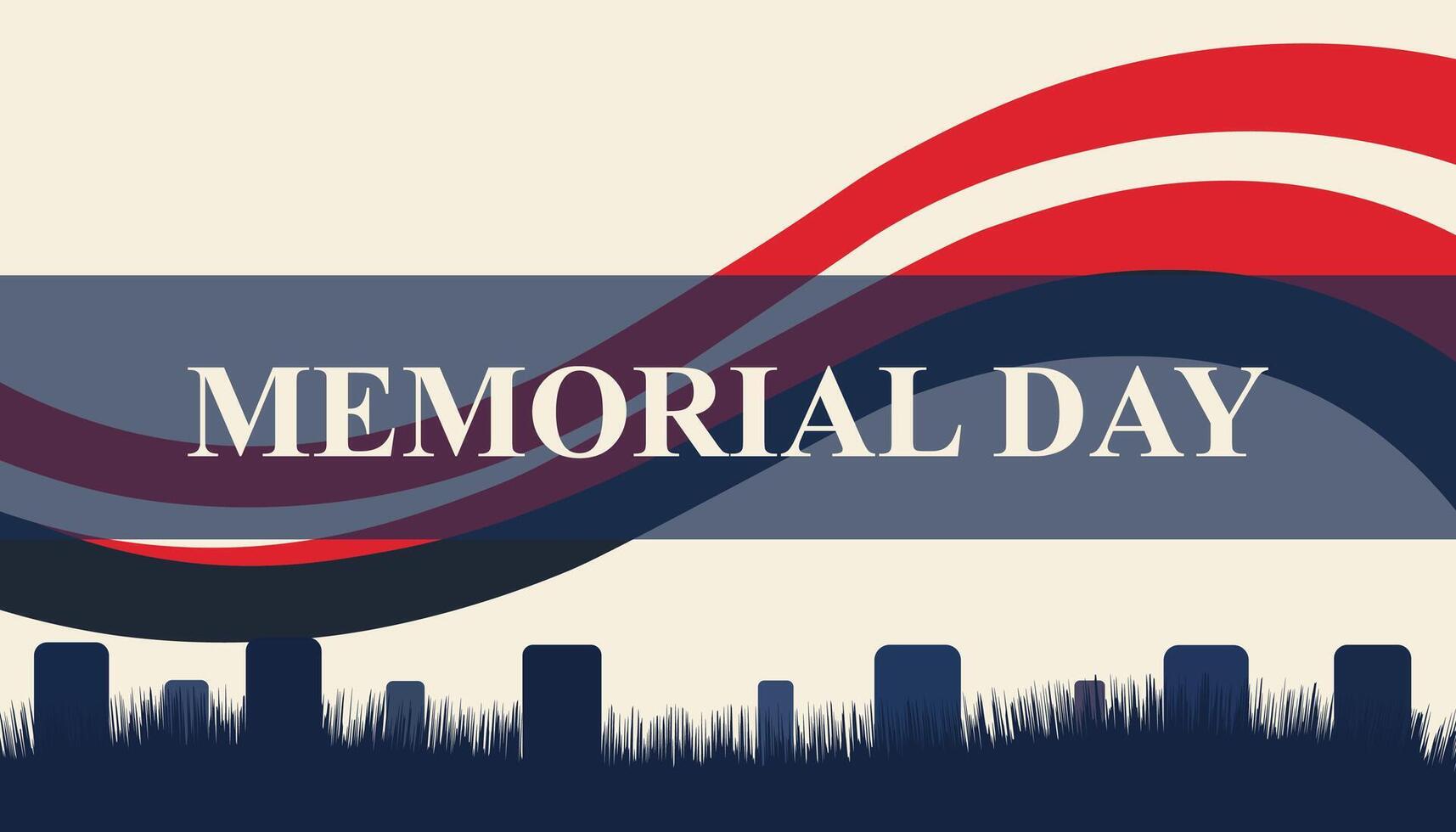 Honoring the Fallen, Memorial Day Illustration vector