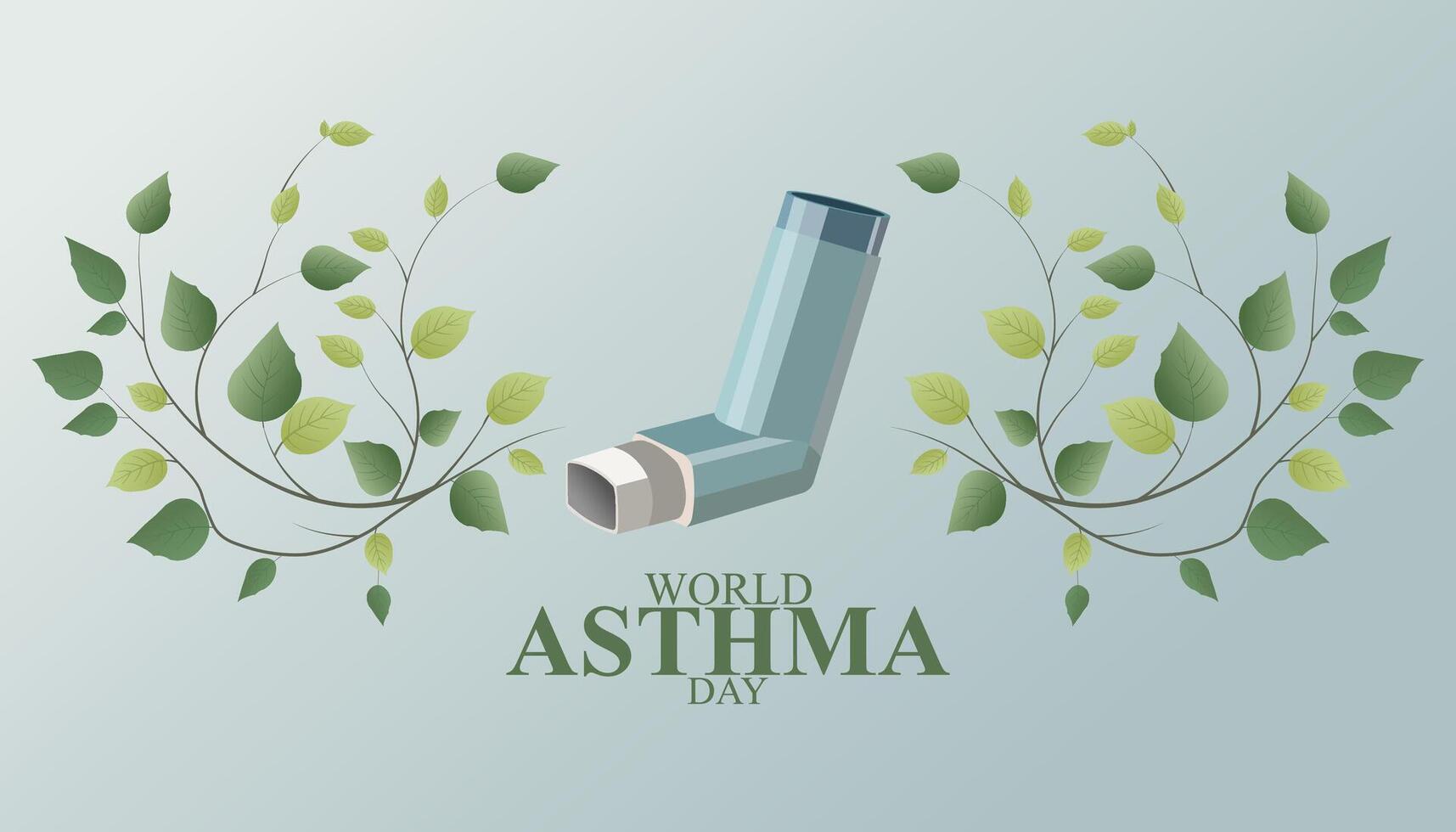 World Asthma Day Awareness Design Template vector