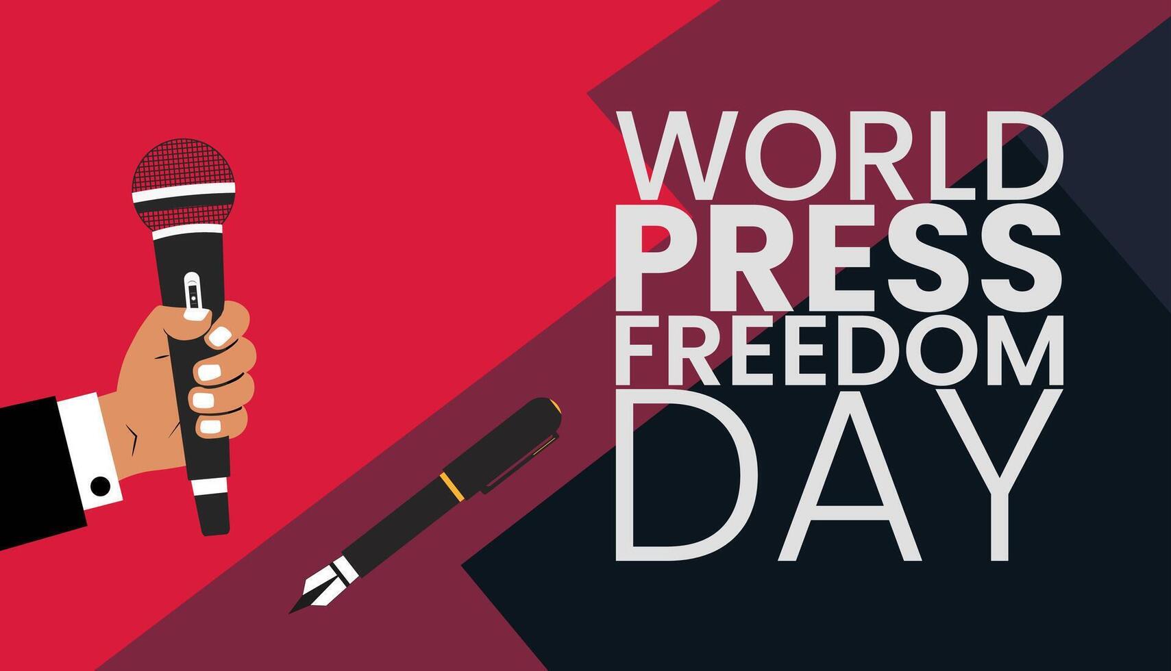 Defend the Voice, Global Press Freedom Day Design vector