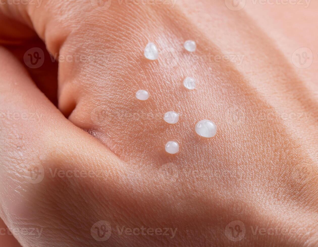 Skin Hydration Collagen Serum Drops on Hand photo