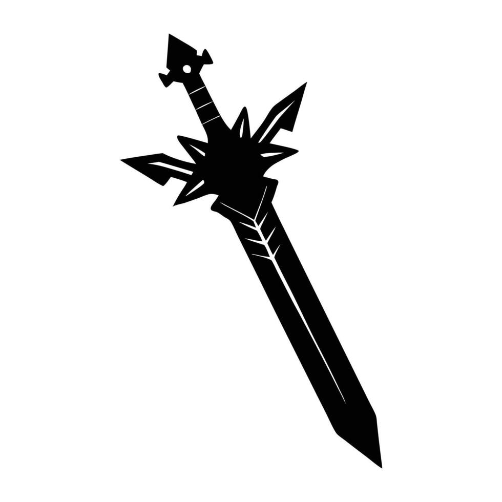 sword icon illustration. vector