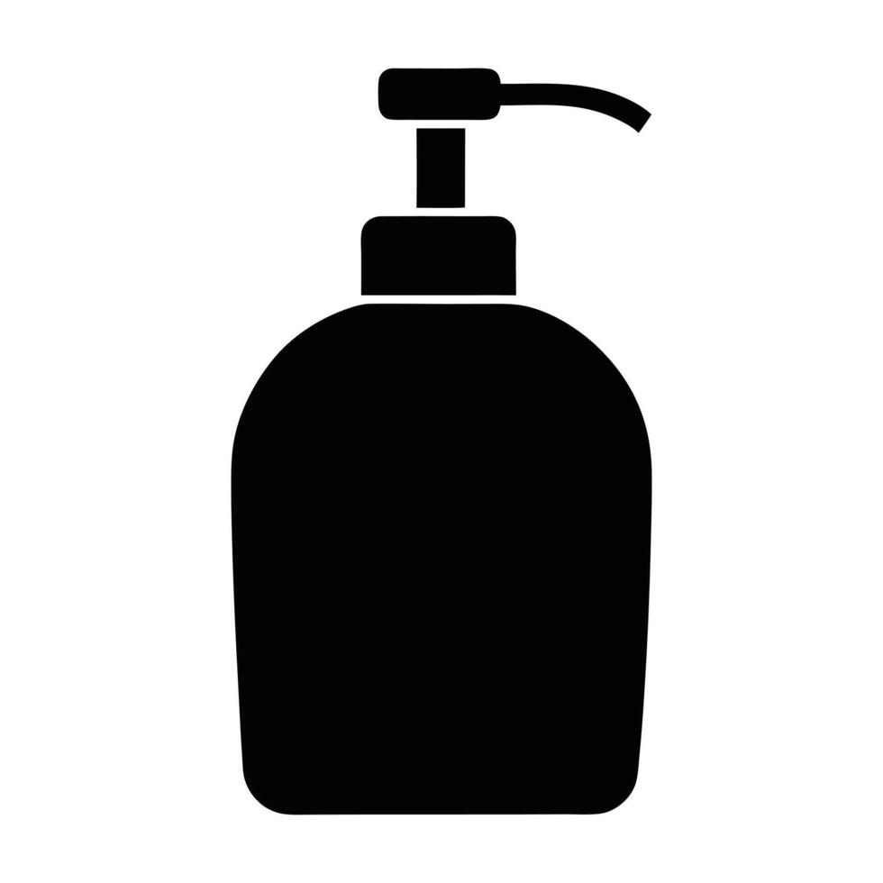 a black and white illustration of a soap dispenser vector