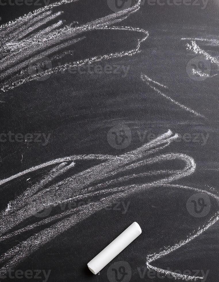 Education Symbols in Chalk Art on a Black Board photo