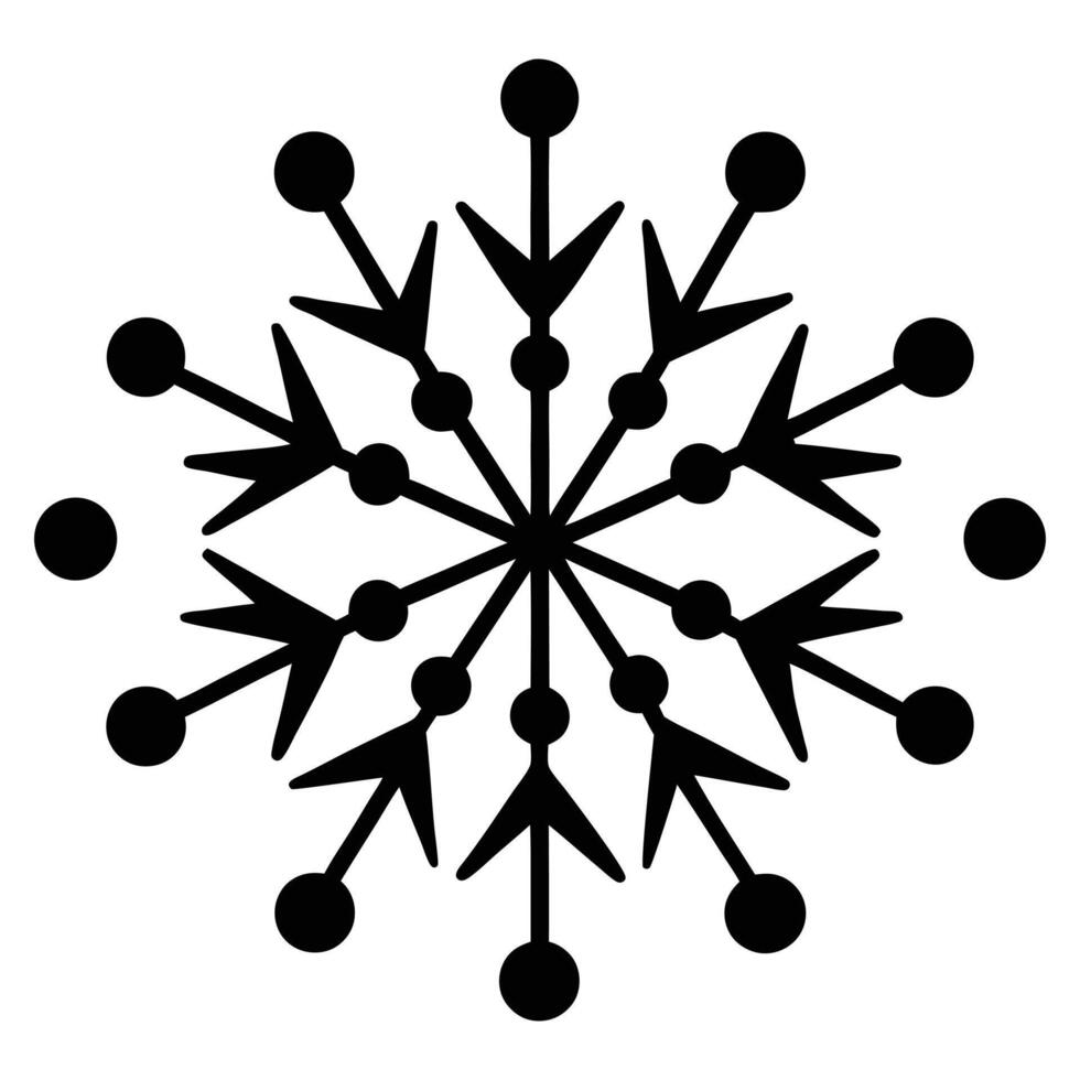 a snowflake is shown with many people around it vector