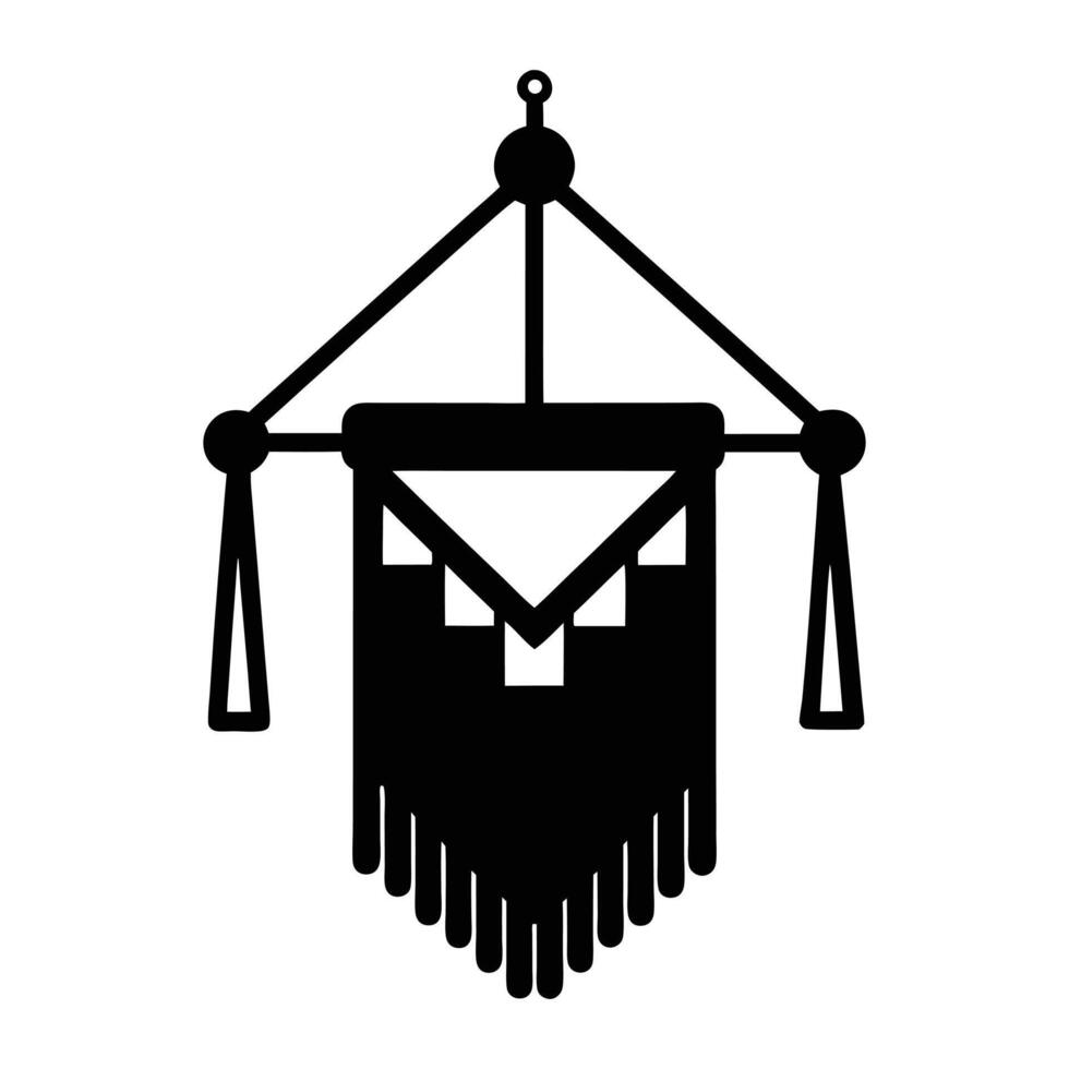 a black and white illustration of a hanging chandelier vector