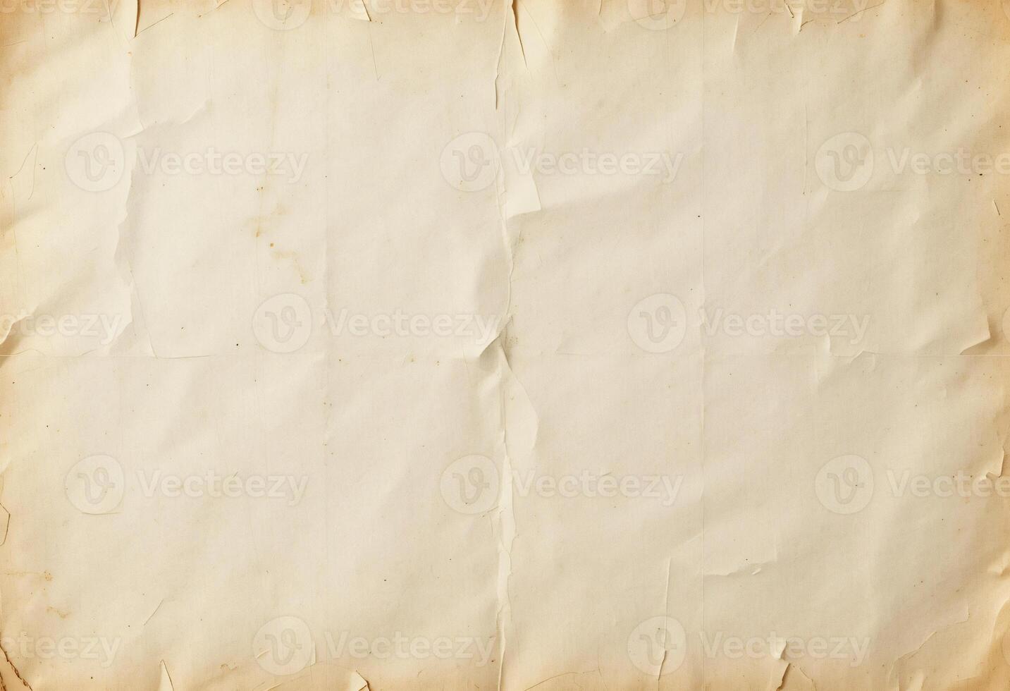 Blank vintage brown crumpled paper background texture photo
