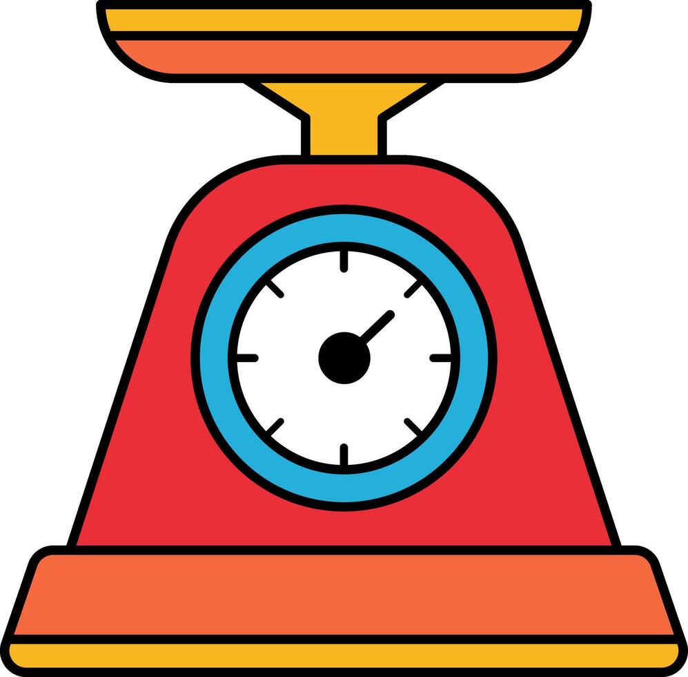 single flat icon of a scale vector