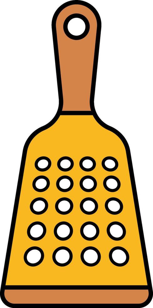 single icon of a grater vector
