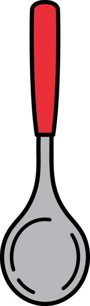 single icon of a ladle vector