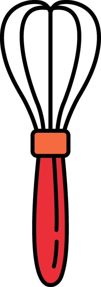 single icon of whisks cooking utensils vector