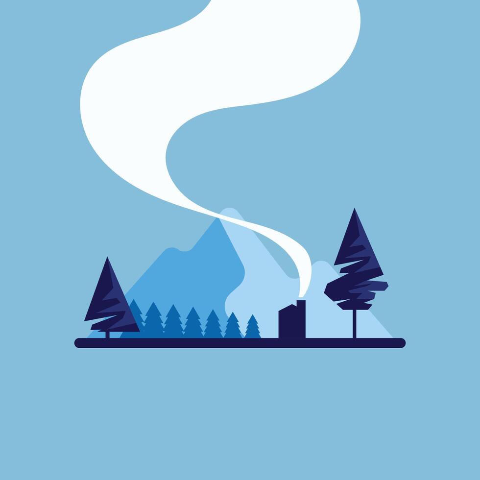 simple nature illustration for branding or presentation vector