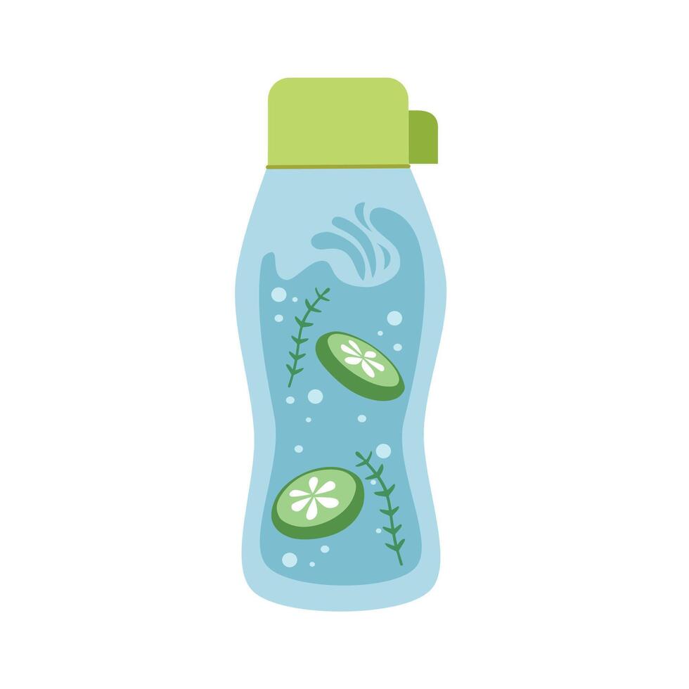 Lime detox water. Lemonade drink. Sparkling water. Mint flavor. Fruit drinks. Summer drinks. Infused water. vector