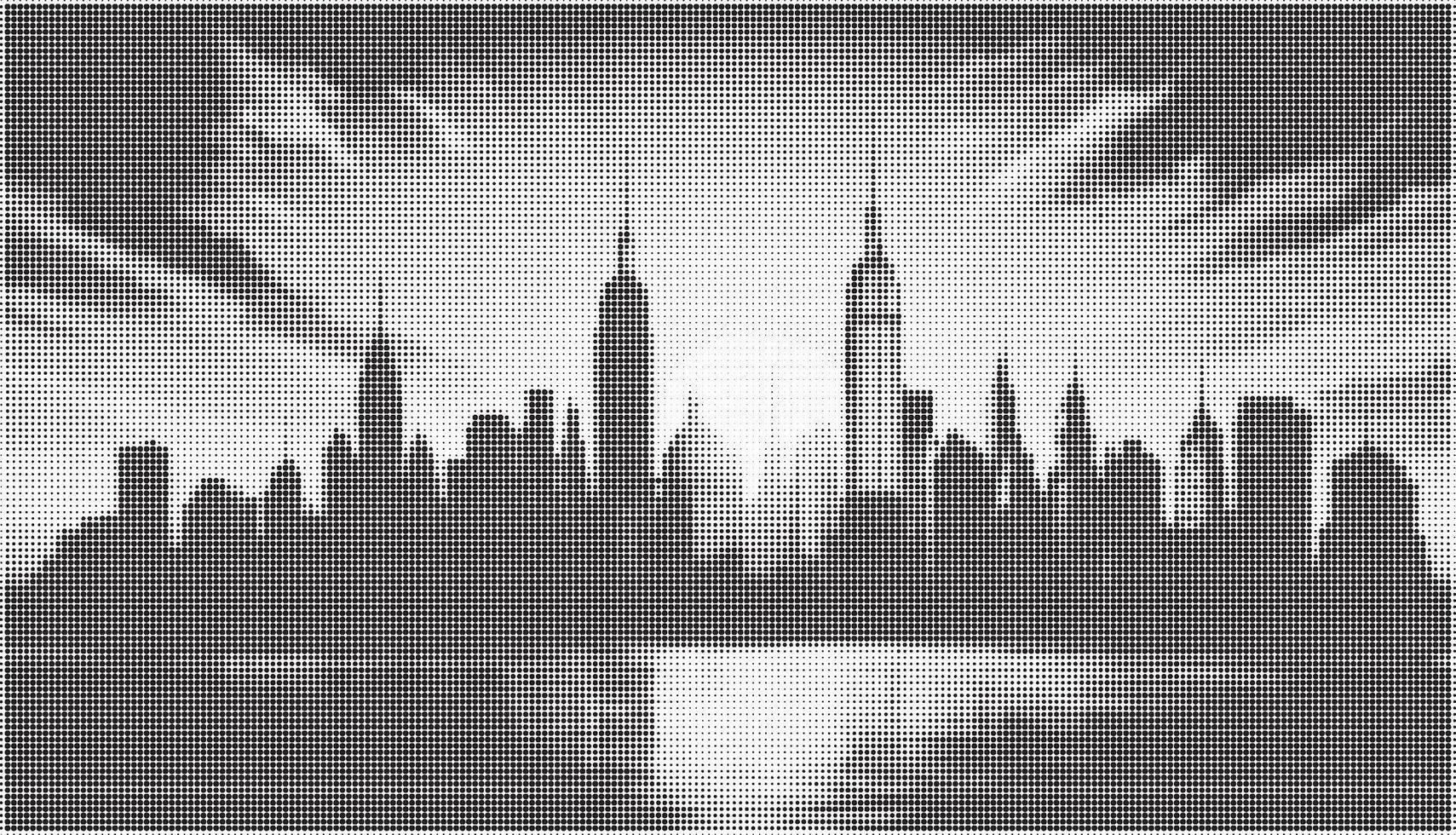 New york city skyline illustration vector