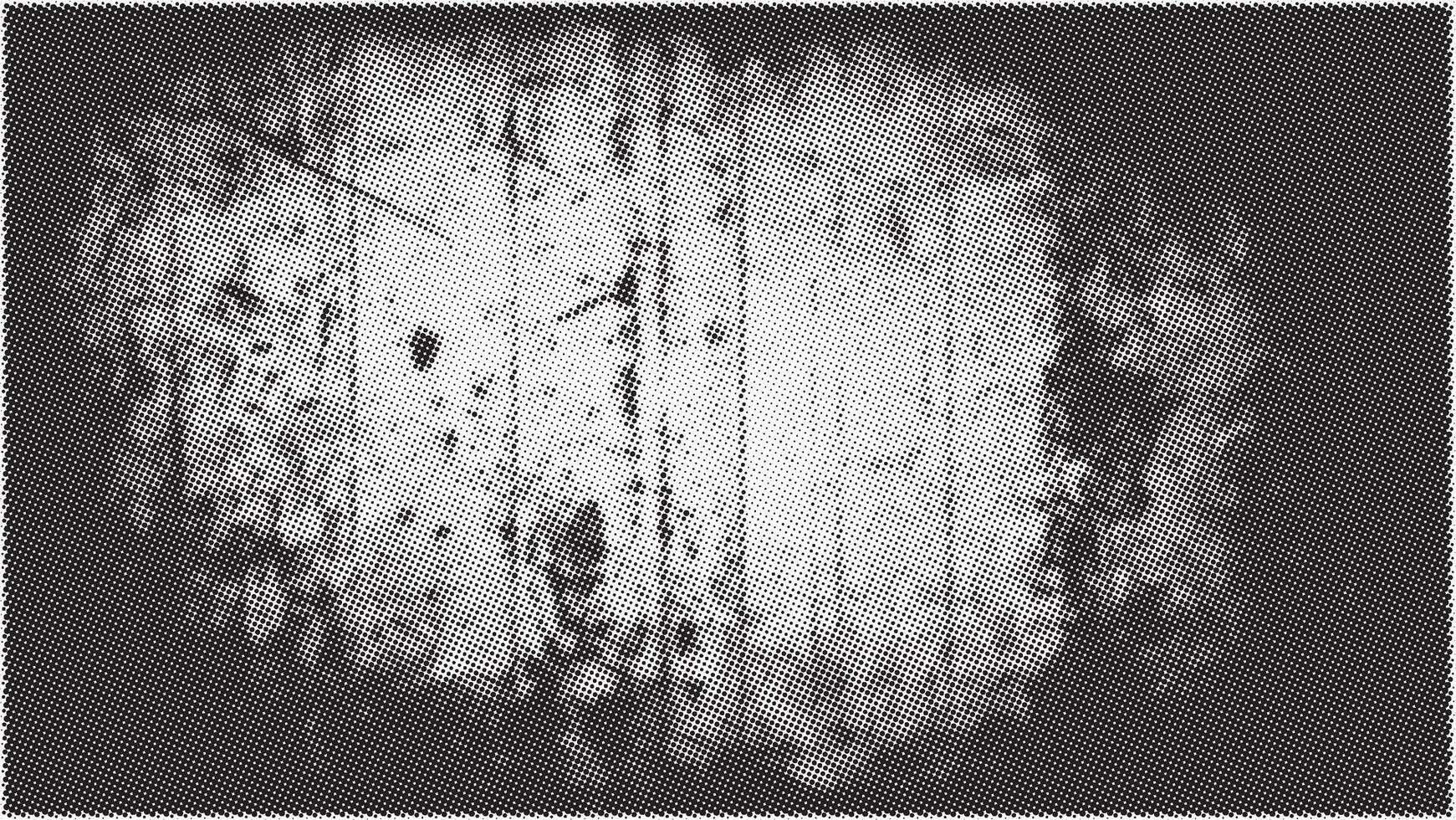 A grungy background with a black and white image vector