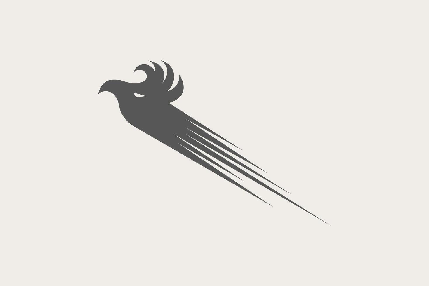 Eagle silhouette flying go up to attack vector