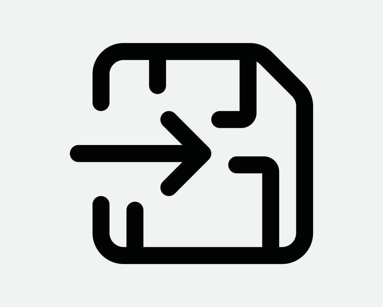 Insert Floppy Disk with Arrow Direction Point Pointing Location In Push Right Outline Black Shape Tech Media File Storage Memory Disk Archive Sign Symbol vector
