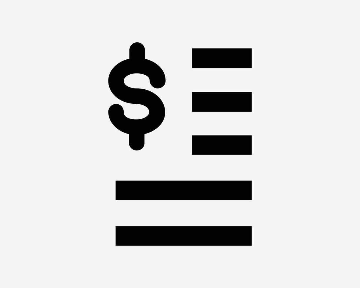 Financial Report Business Data Document Icon Dollar Money Sign Note Draft Budget Accounts Accounting Doc Investment Portfolio Sales Revenue Profit Chart vector