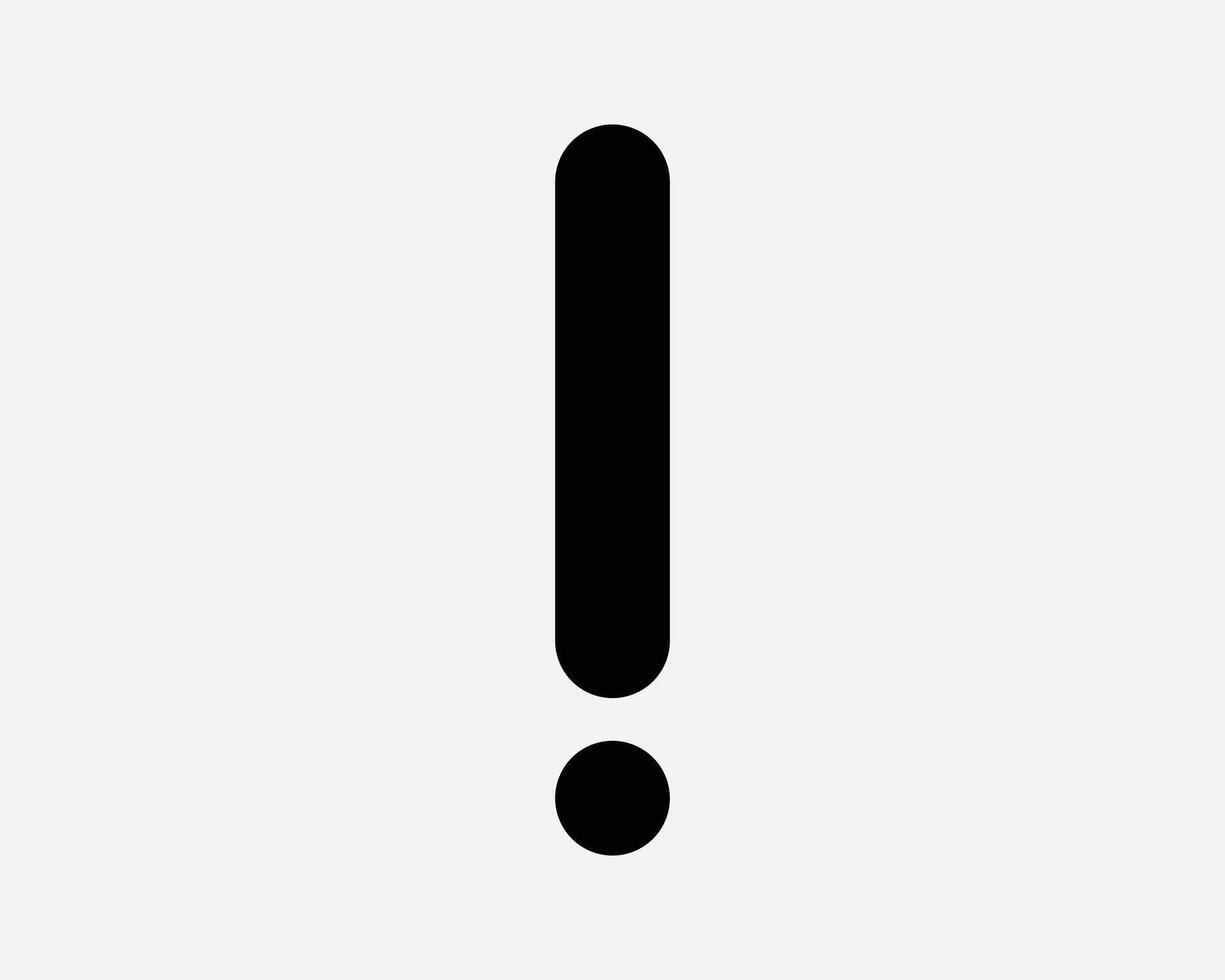 Exclamation Point Icon Attention Notice Warning Caution Hazard Symbol Error Problem Issue Help Important Punctuation Angry Emphasis Graphic vector