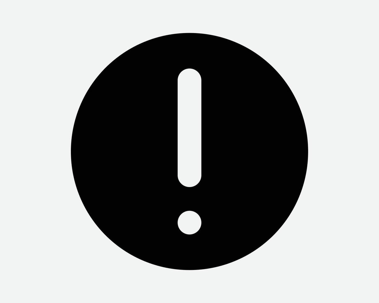 Alert Warning Sign Attention Round Circle Symbol Exclamation Mark Point Danger Caution Hazard Dangerous Safety Risk Info Information Graphic Illustration vector