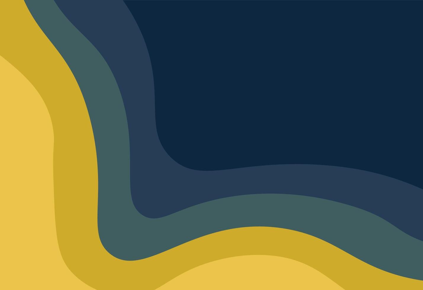 A yellow, blue and green wave pattern vector
