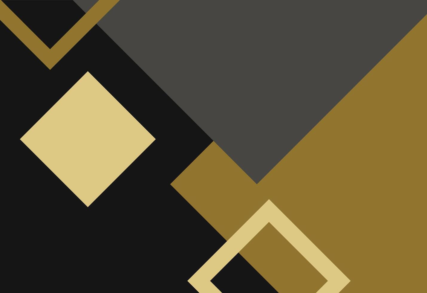 A black and gold geometric pattern with diamonds vector