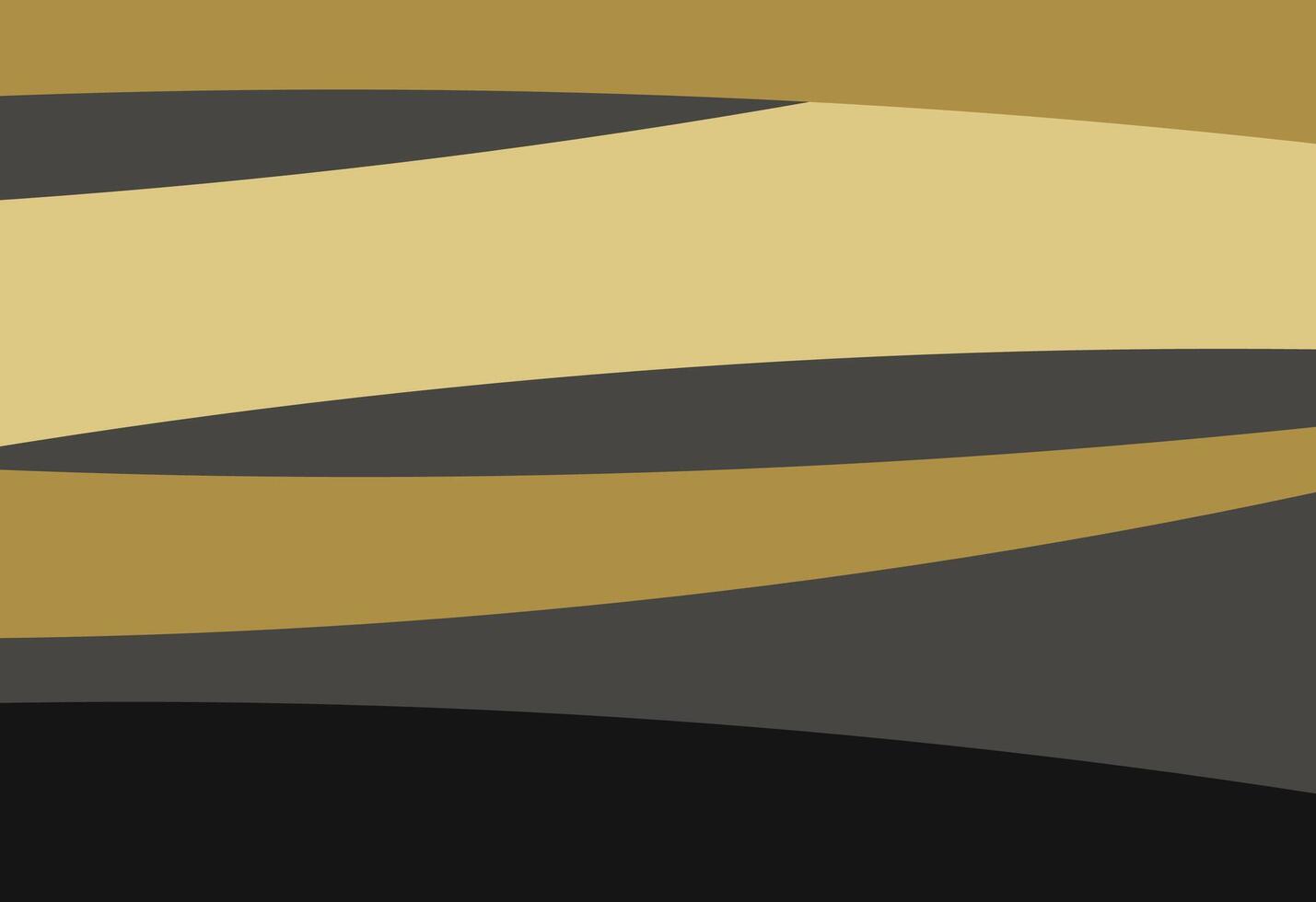 A black and gold abstract background with a wave pattern vector