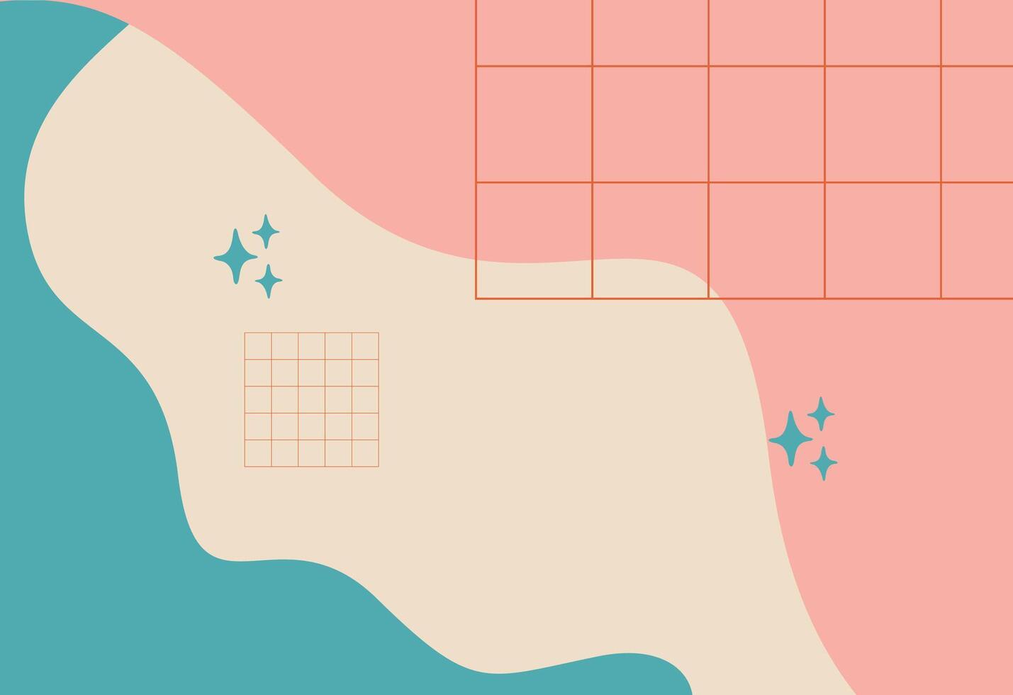 A woman's face is shown in a square pattern vector