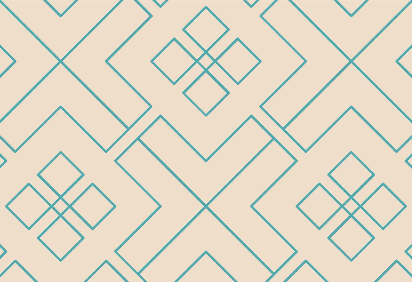 A geometric pattern with blue lines on a beige background vector